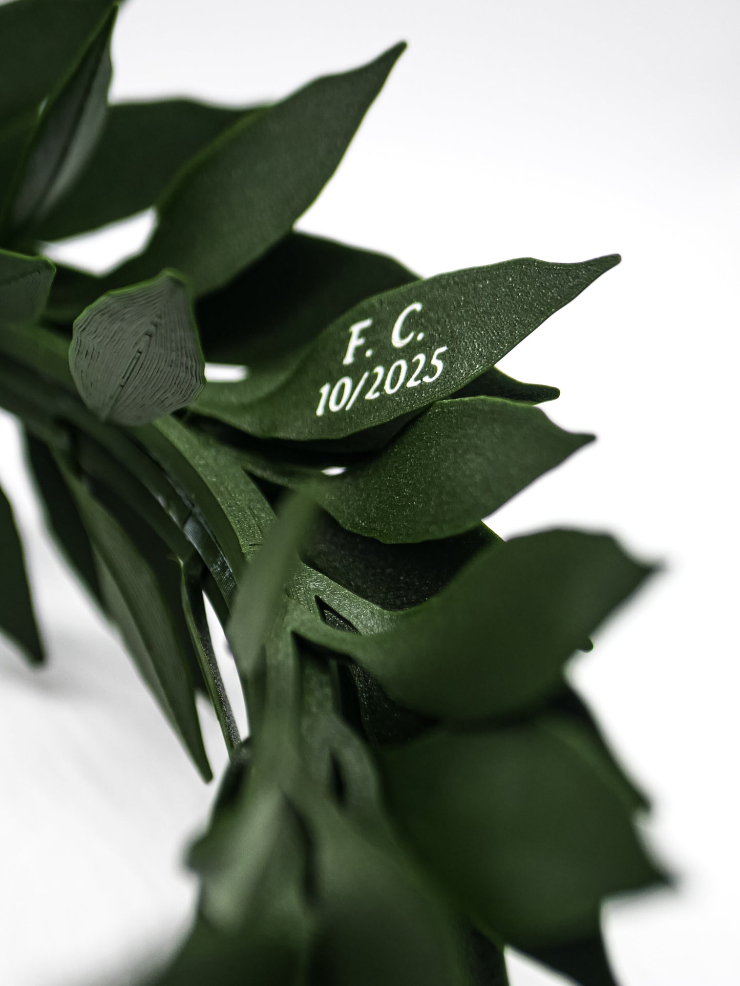 Corona di alloro stampata in 3D